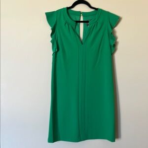 NWT Vince Camuto Green Flutter Sleeve Dress